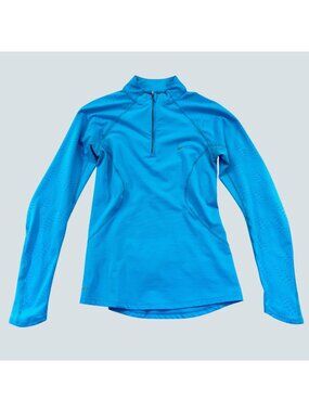 Nike Dri-FIT Nike+ Women's Small Blue 1/4 Zip Running Pullover